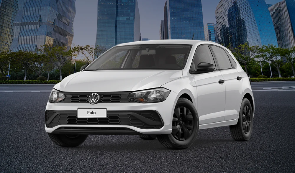 Volkswagen Polo Track com cenário urbano