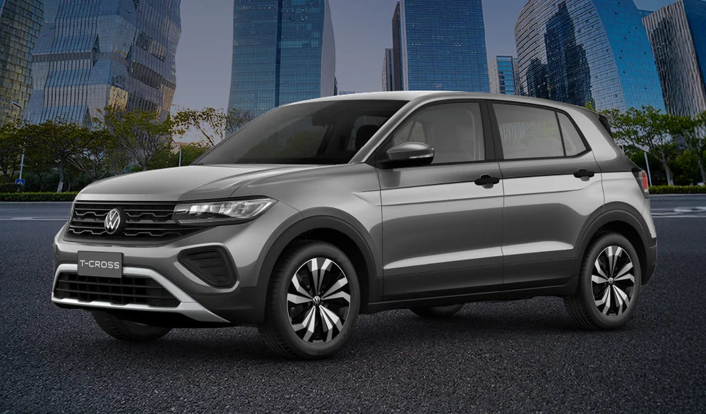 Volkswagen T-Cross Urban com cenário urbano
